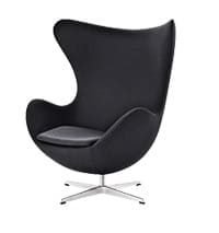 locação poltronas - modelo egg preta brasília